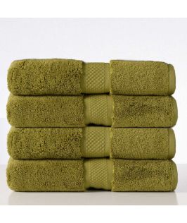 Aria Bath Towel - Oliva Green