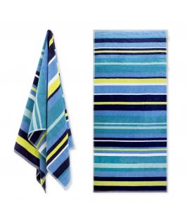 Luxury Cotton Velour Beach Towel - Azura