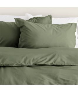 Canningvale Australia Bamboo Cotton Quilt Cover Set Single Bed Saggia Green