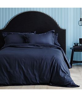 Canningvale Australia Classico Hotel Single Quilt Cover Set Indigo Blue