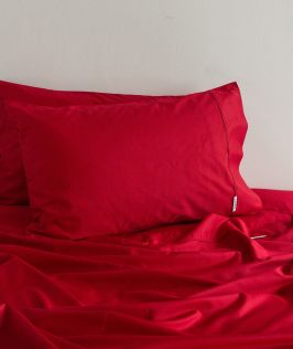 Canningvale Australia Palazzo Royale 1000TC Single Sheet Set Royal Red