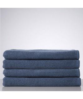 Sofi Organic Boucle Bath Towel- Denim Blue