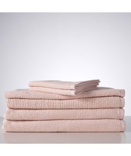 Sofi Organic Boucle 6 Piece Towel Set- Blush Pink