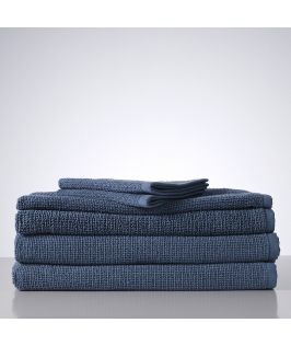 Sofi Organic Boucle 6 Piece Towel Set- Denim Blue