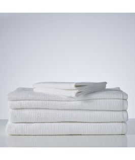 Sofi Organic Boucle 6 Piece Towel Set- White