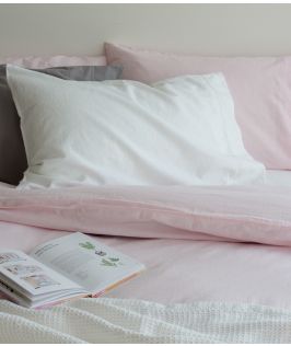 Canningvale Australia Sogno Linen Cotton Quilt Cover Set King Bed Amore Blush