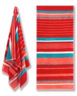Cotton Velour Beach Towel - Candy